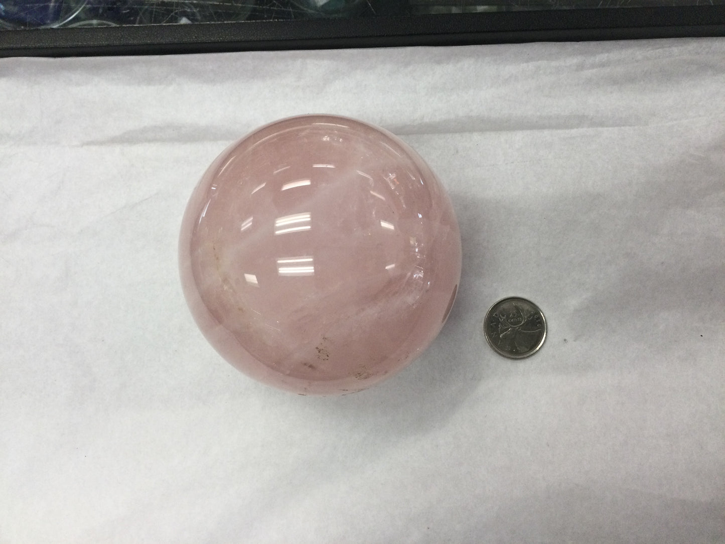 Small rose Quartz sphere 11”