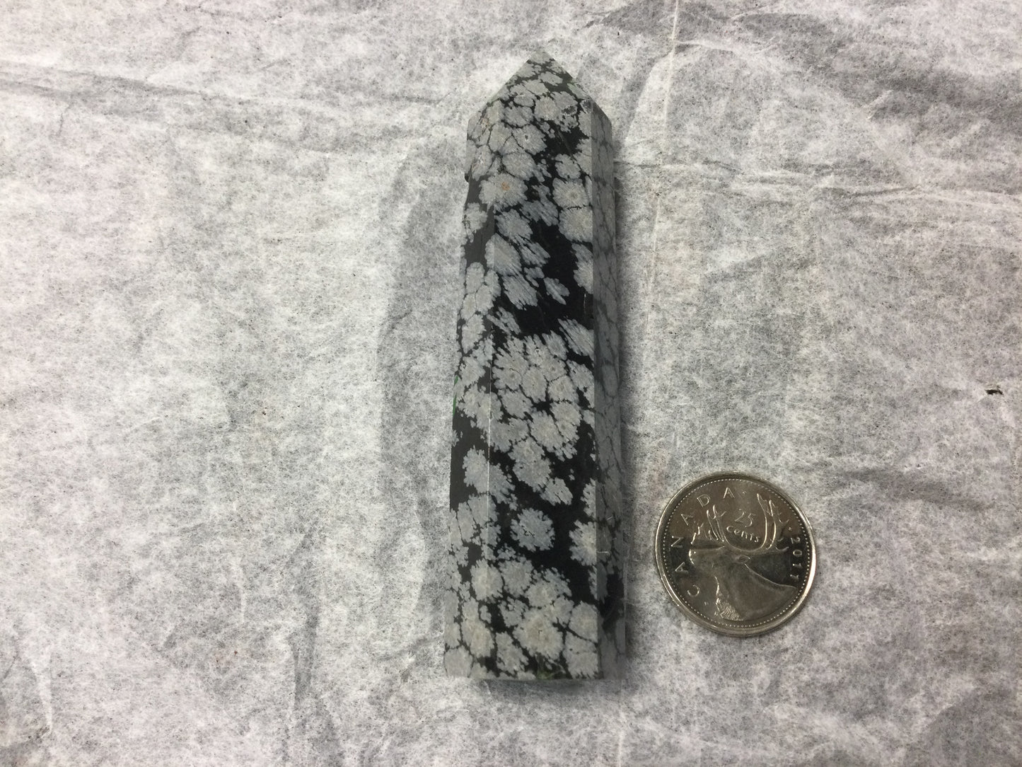 Snowflake Obsidian Point