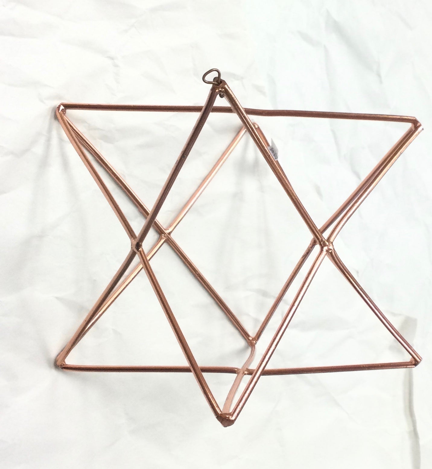 Copper Geometric Ornament