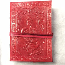 Load image into Gallery viewer, 5x3.5” Coloured Leather Journal, Various Motifs
