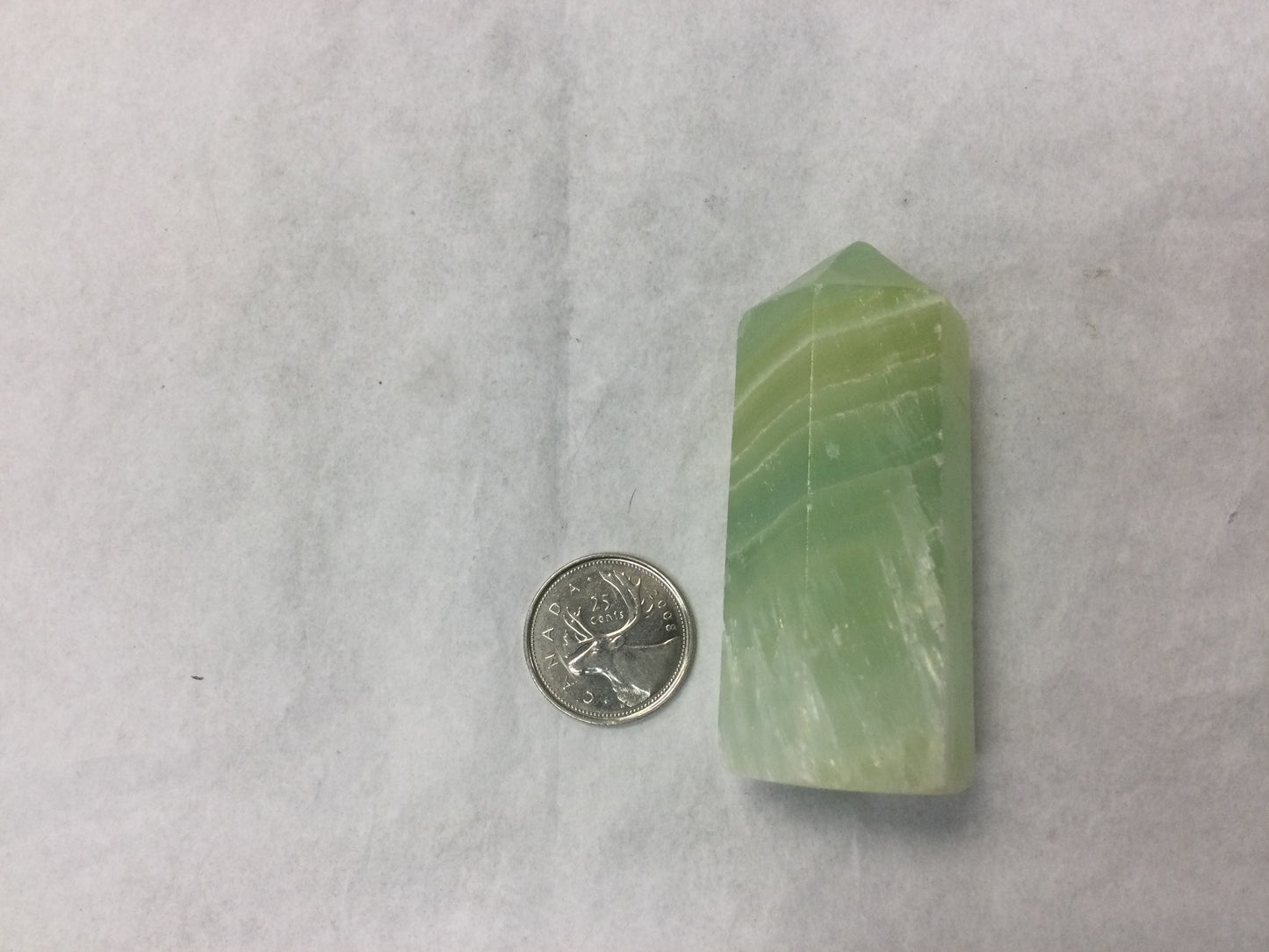 Pistachio Calcite Points