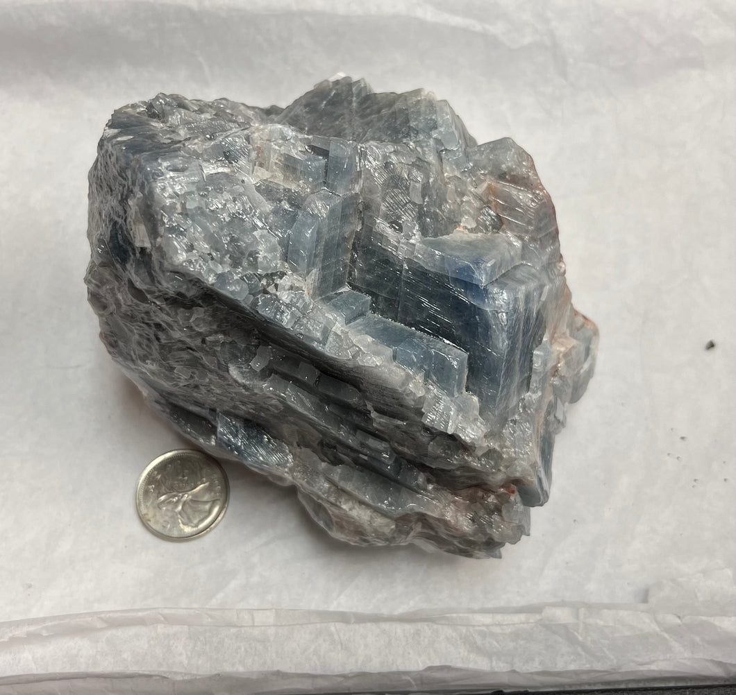 Rough Blue Calcite 1219g