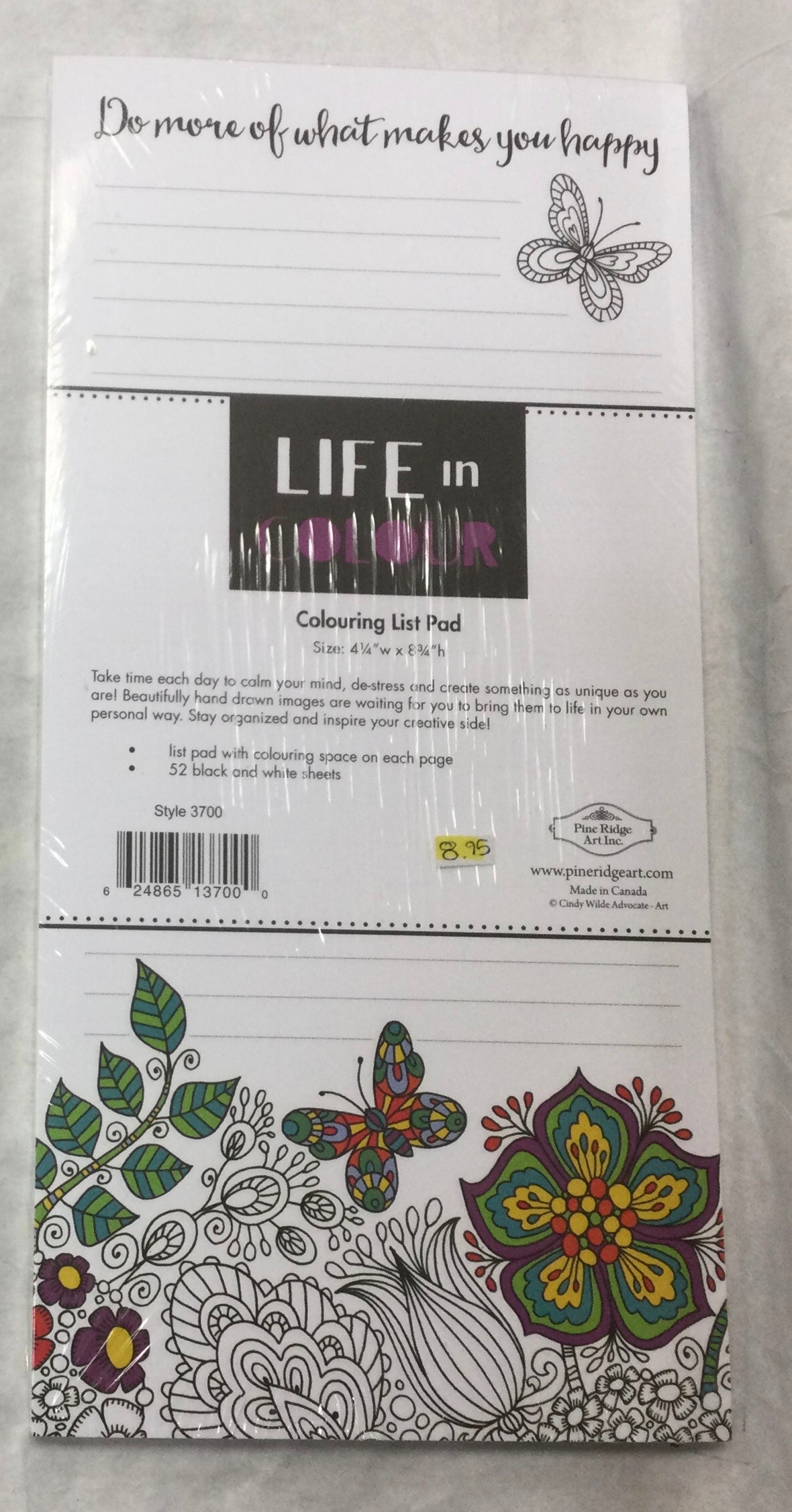 Life in Colour - Colouring List Pad