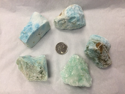 Blue Aragonite Large Rough Pieces