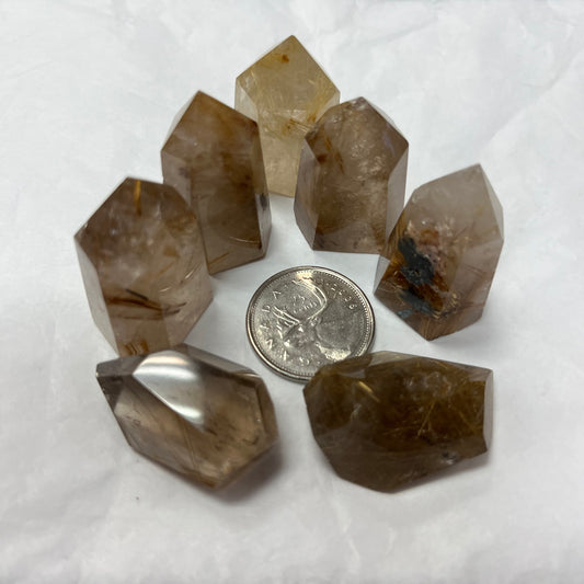 Rutilated Quartz Point medium