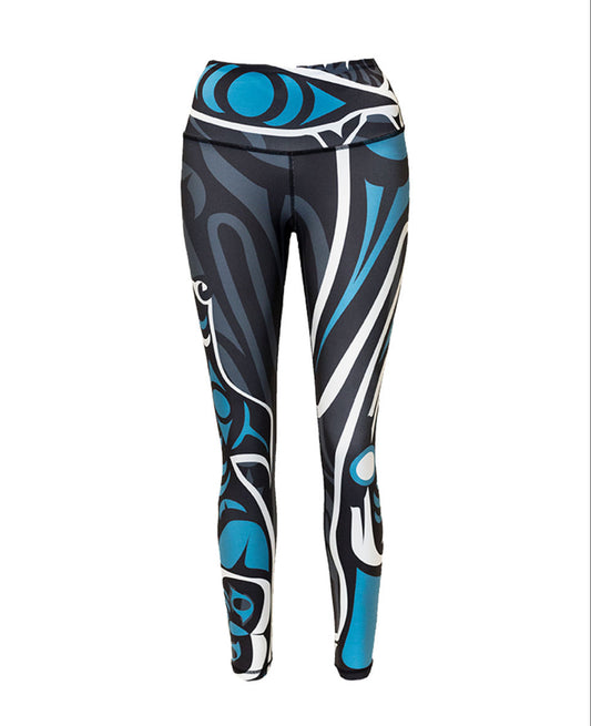 NoMiNoU Yoga Pants - Wolf Teal