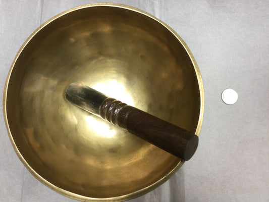 Handcrafted singing bowl with striker 8”