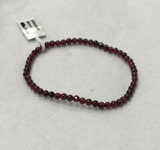 Garnet Bracelet 4mm