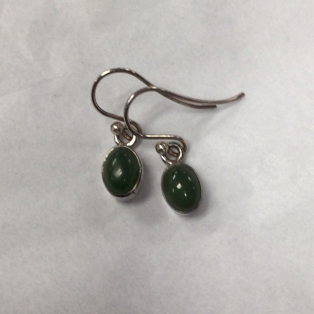 Jade Earrings (Oval Dangling)