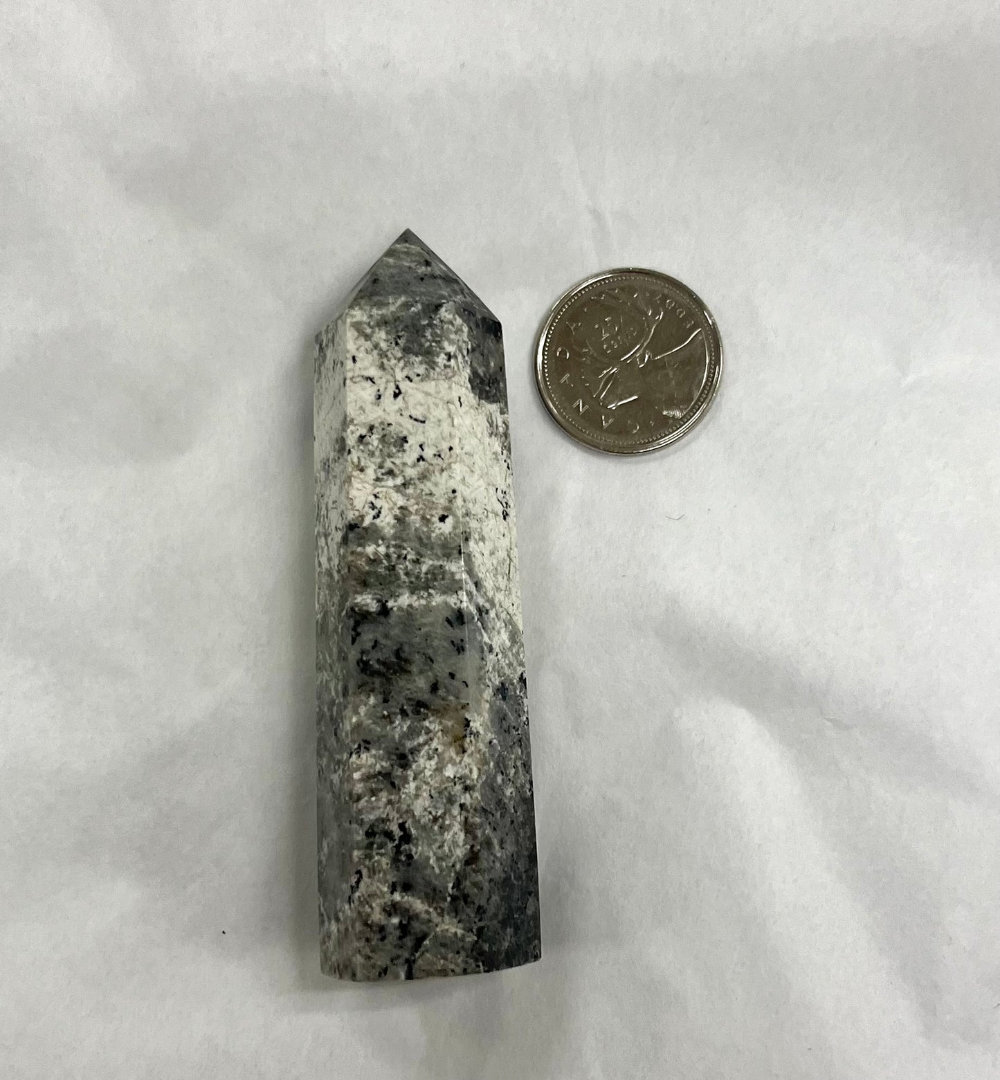 Black Tourmaline Inclusion Point 3.5”