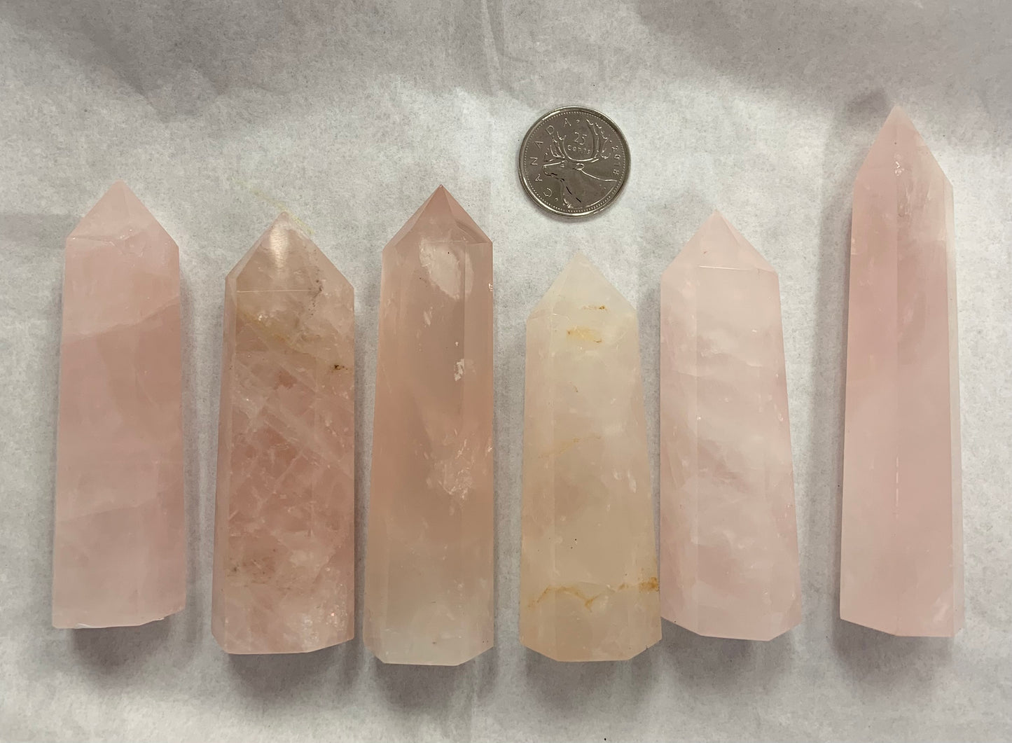 Rose Quartz Point Approx. 3.5”