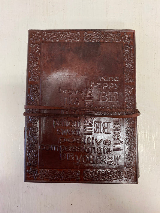 Mandela and Affirmations Leather Journal