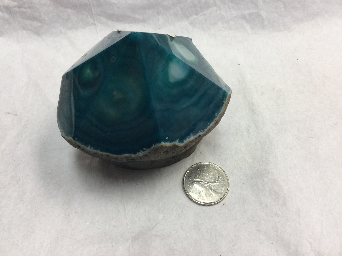 Dyed Blue Pink Agate Point