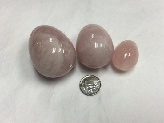 Rose Quartz Yoni Egg Set