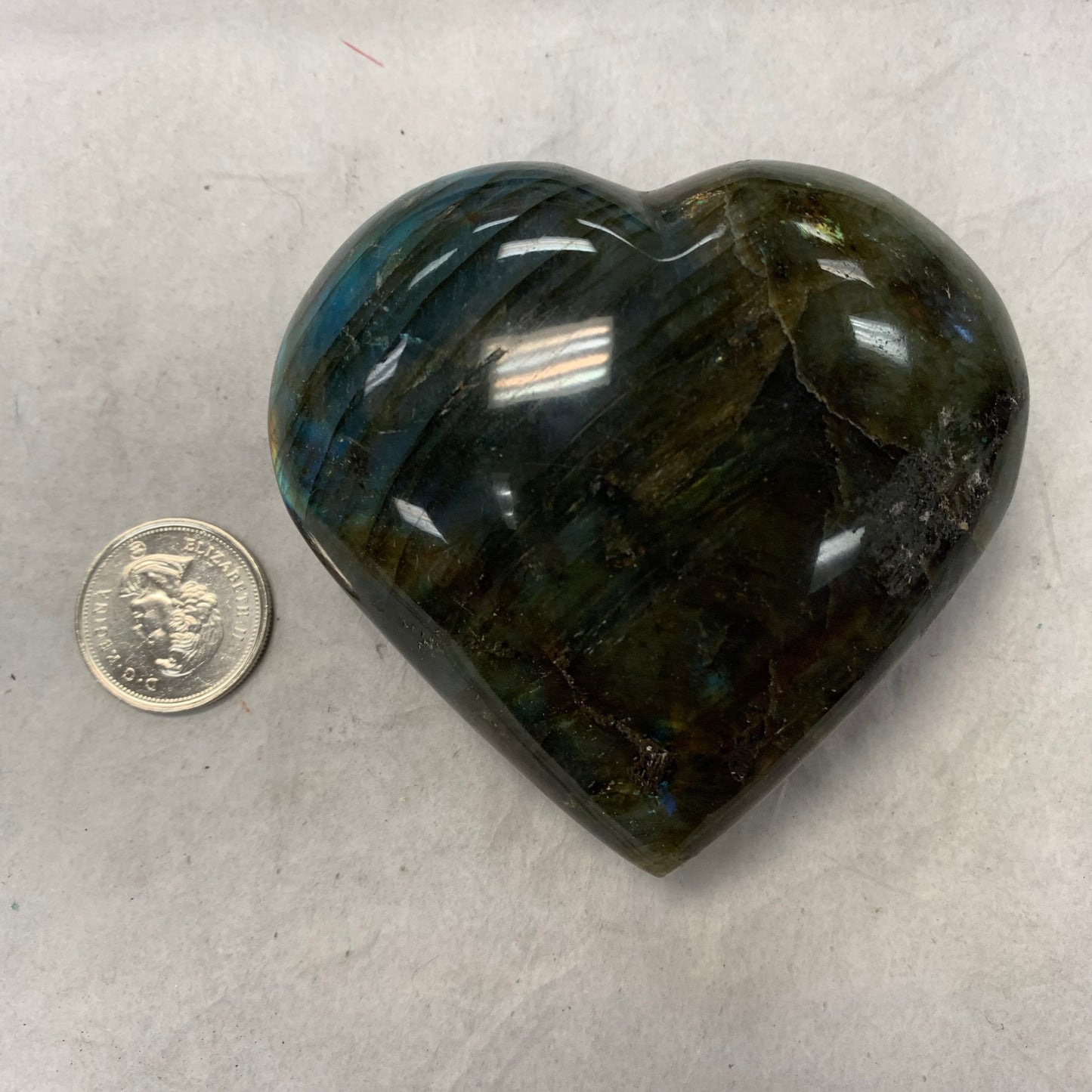 Labradorite Heart Large