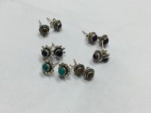 Load image into Gallery viewer, Silver/Gold Stud Earrings (Various Designs and Crystals)
