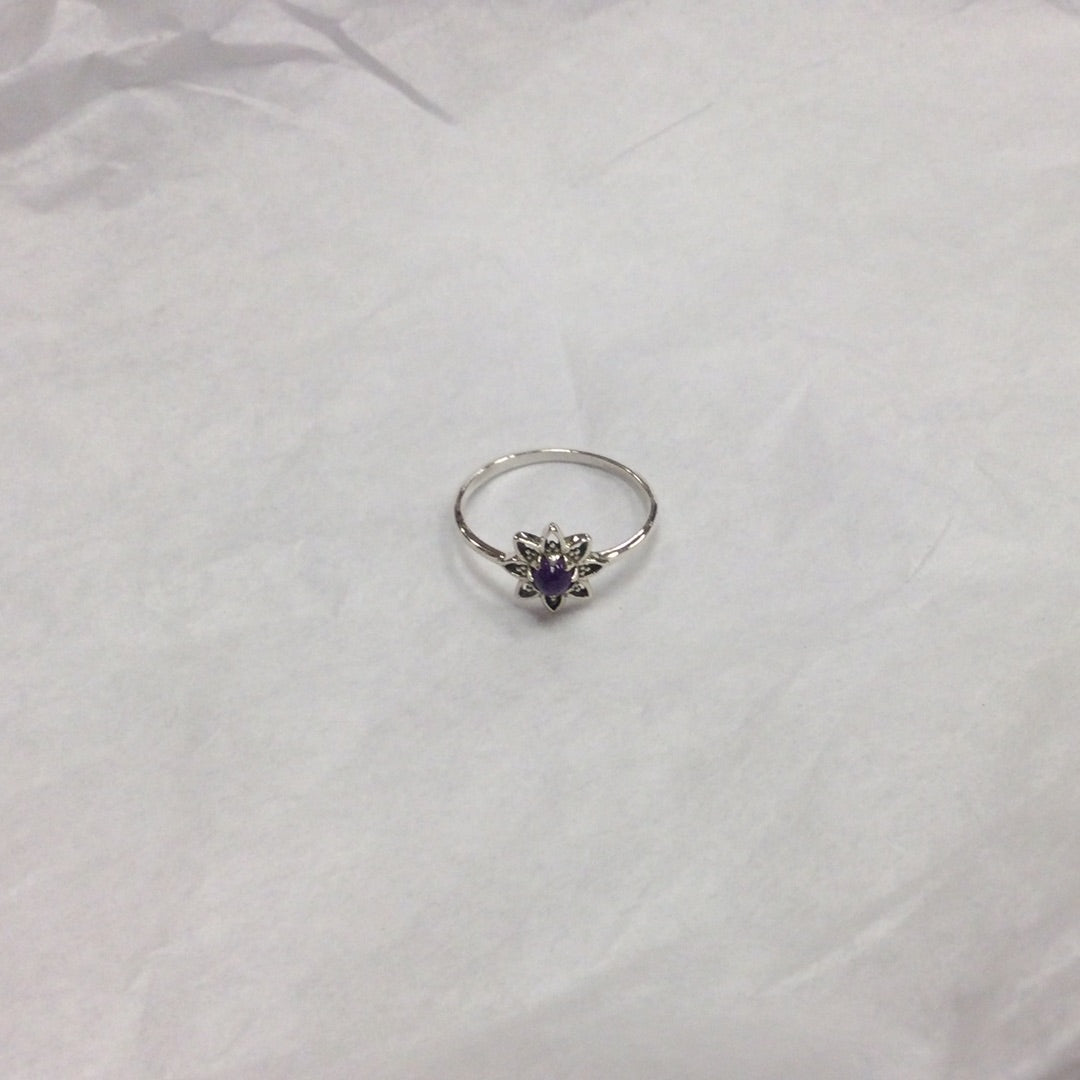 Flower Gemstone Ring