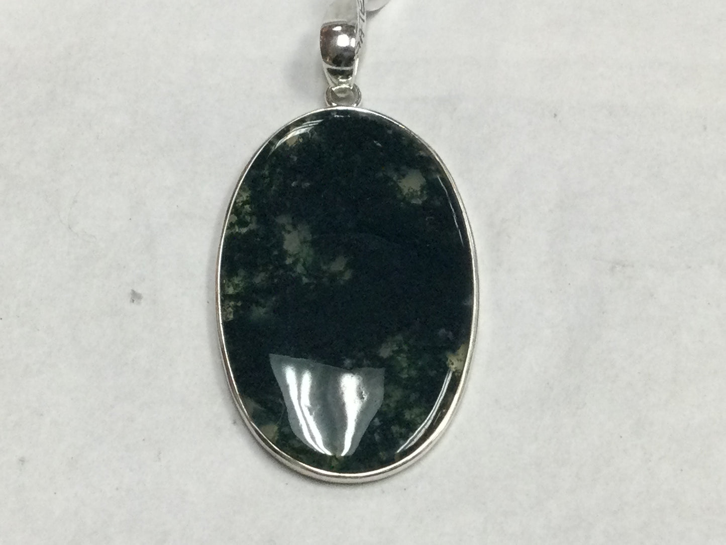 Large Moss Agate Pendant