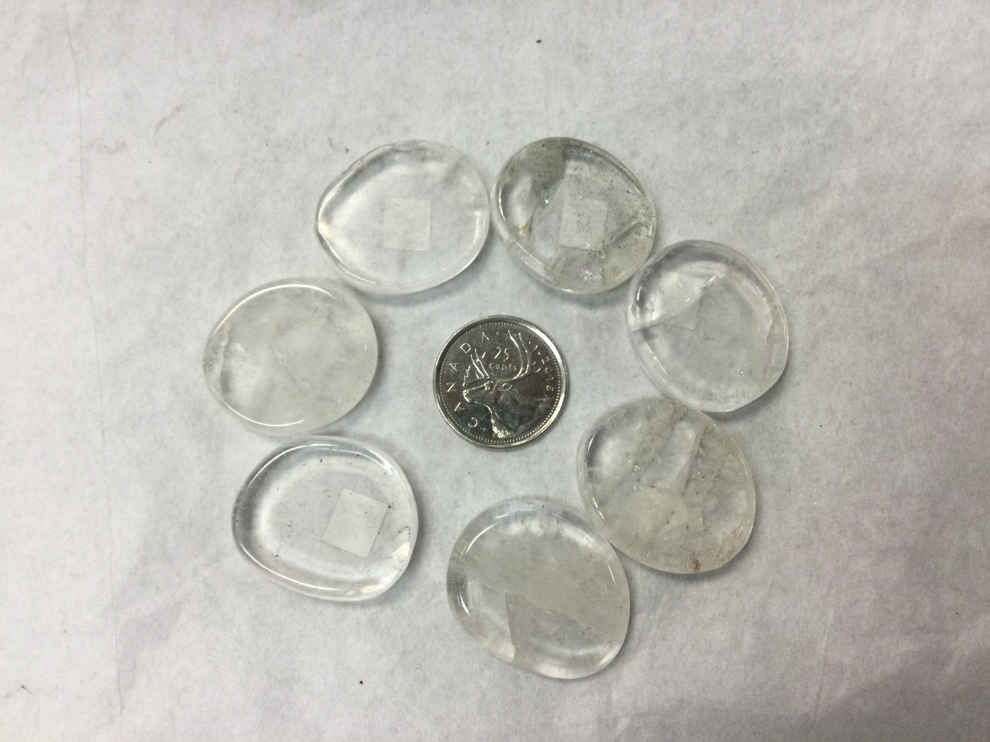 Clear Quartz Coins