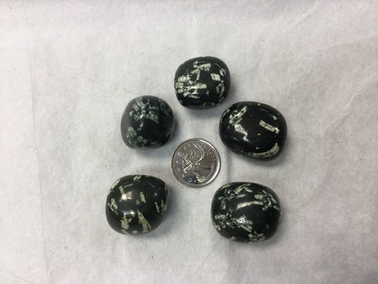 Chinese writing stone, tumbled