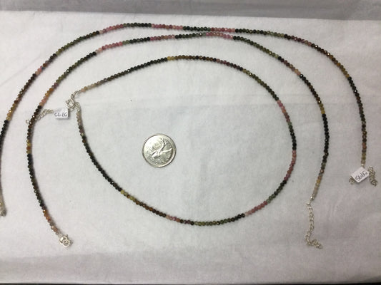 Tourmaline necklace 17”