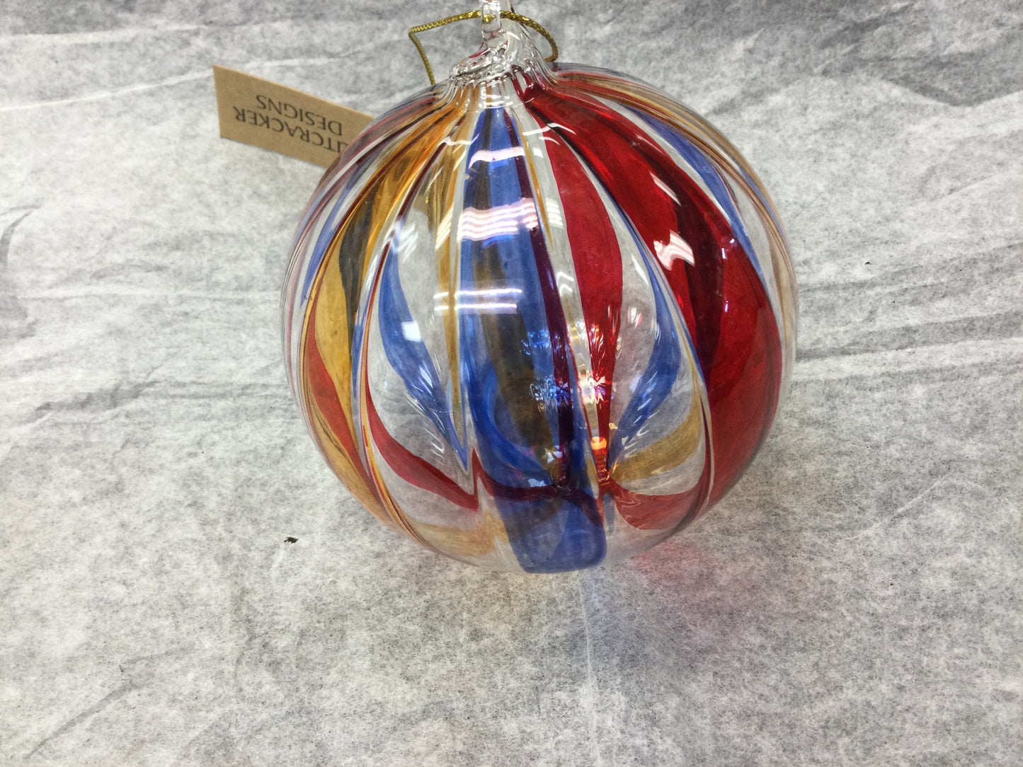Multi-coloured Glass Ball Ornament