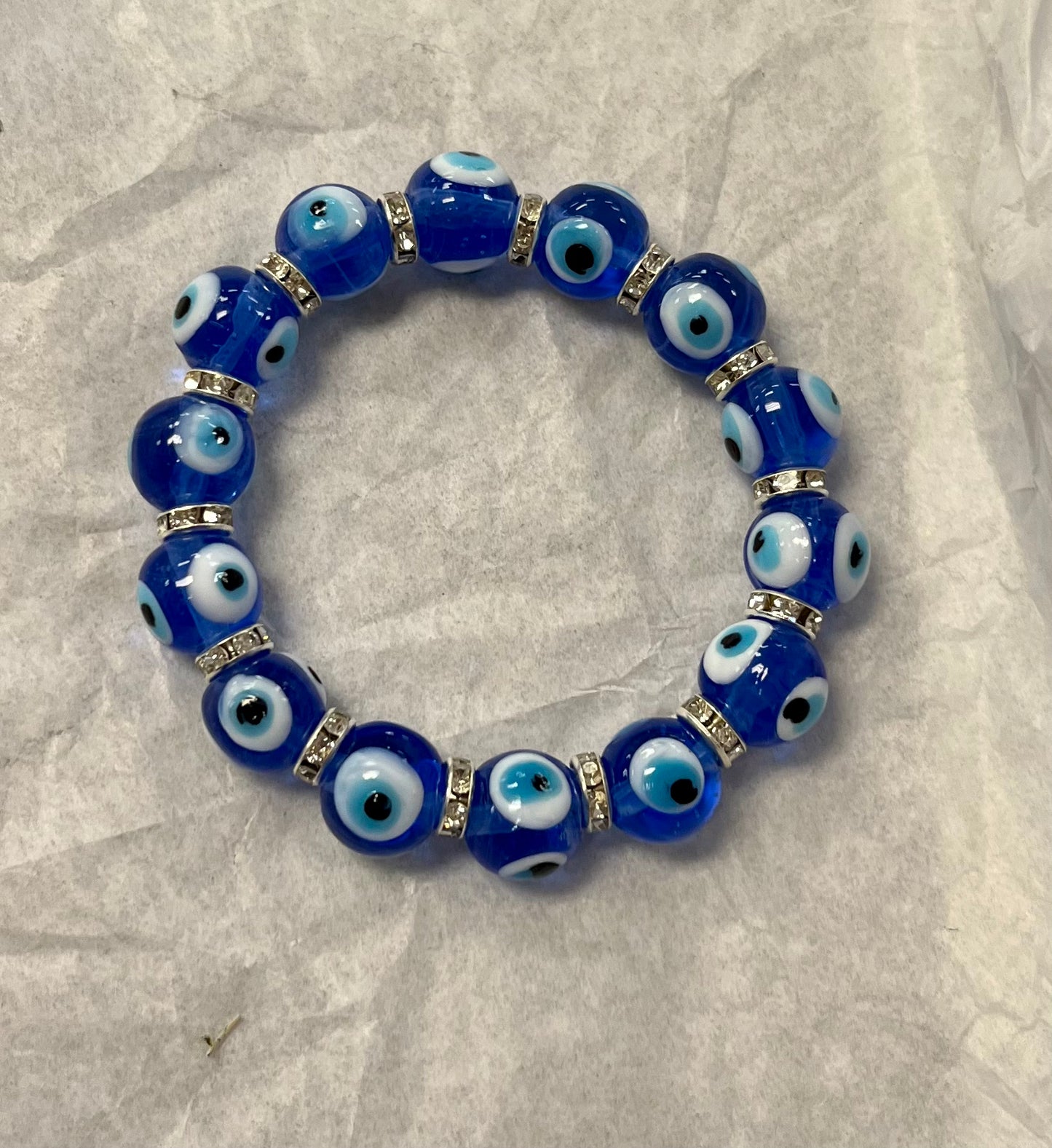 Larger Evil Eye Bracelet Glass