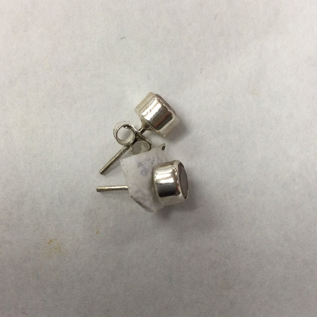 Studded Silver Earrings