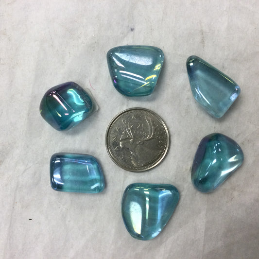 Aqua Aura Quartz, Tumbled