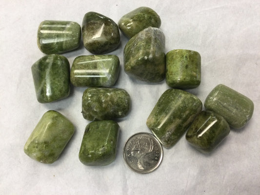 Idocrase (vesuvianite), lg, tumbled