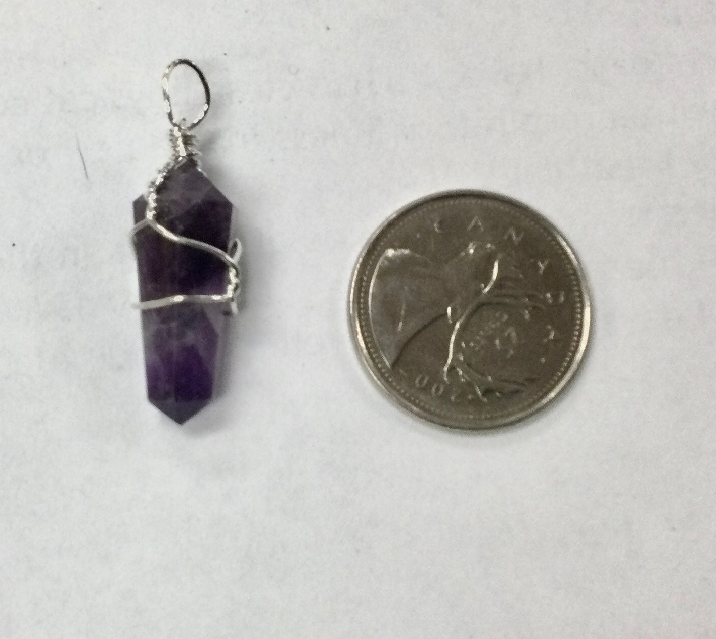 Wire-Wrapped Pendant (Amethyst)