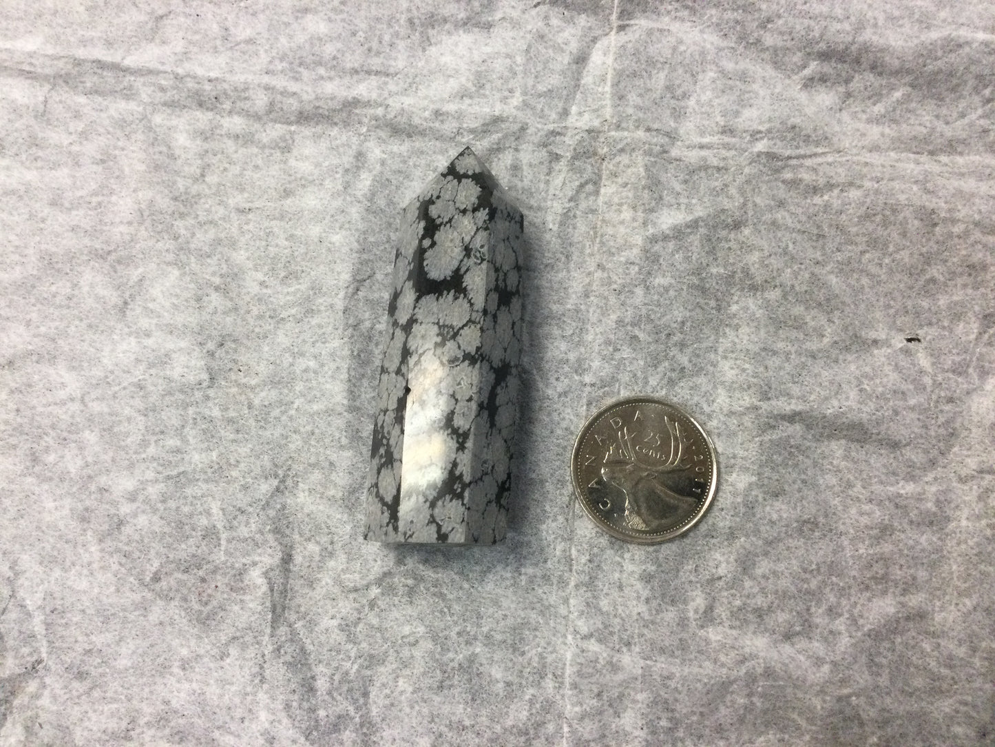 Snowflake Obsidian Point