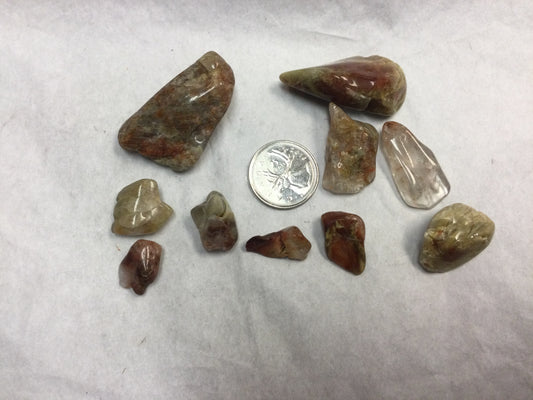 Amphibole Quartz, tumbled