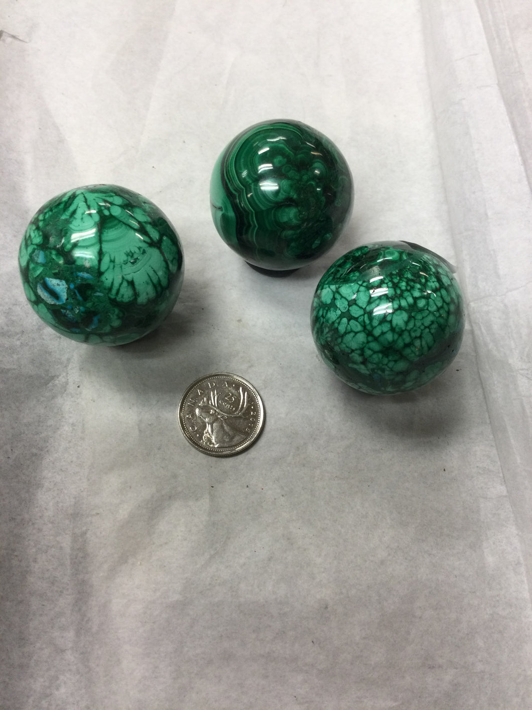 Malachite Spheres