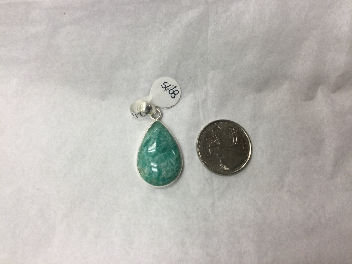 Amazonite pendant tear drop