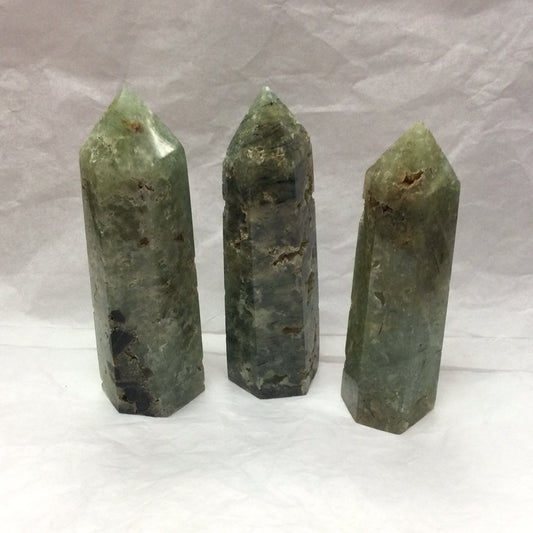 Prehnite and Tourmaline Towers