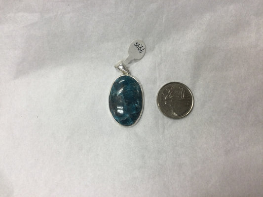 Blue  apatite pendant