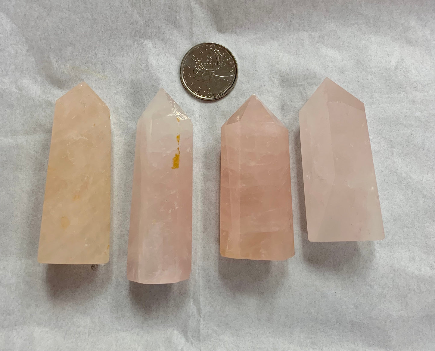 Rose Quartz Point Approx. 2”-3”