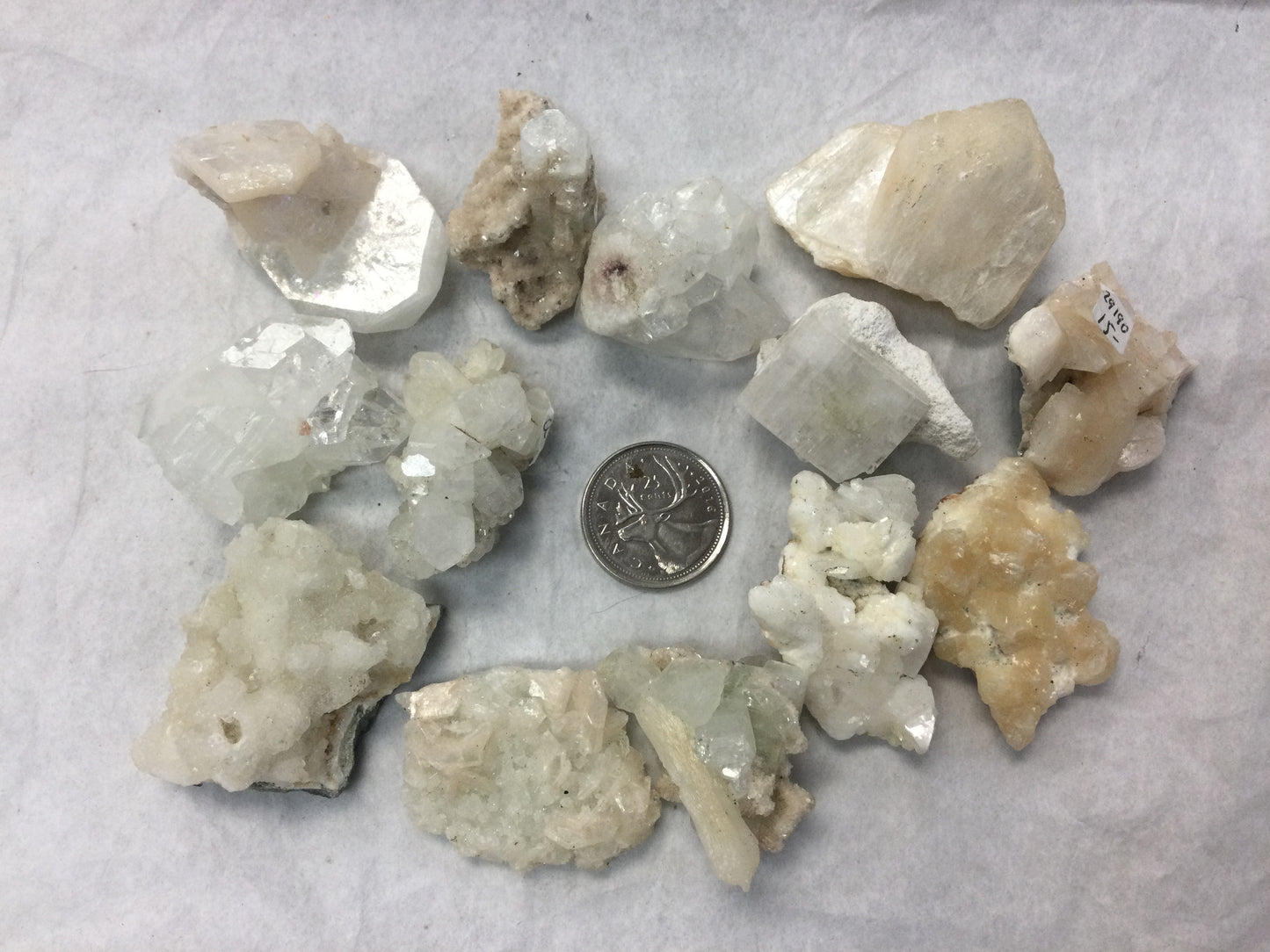Apophyllite and Stilbite, small clusters
