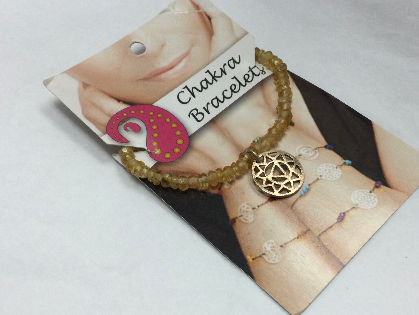 Chakra Beaded Bracelets w/ Silver Pendant