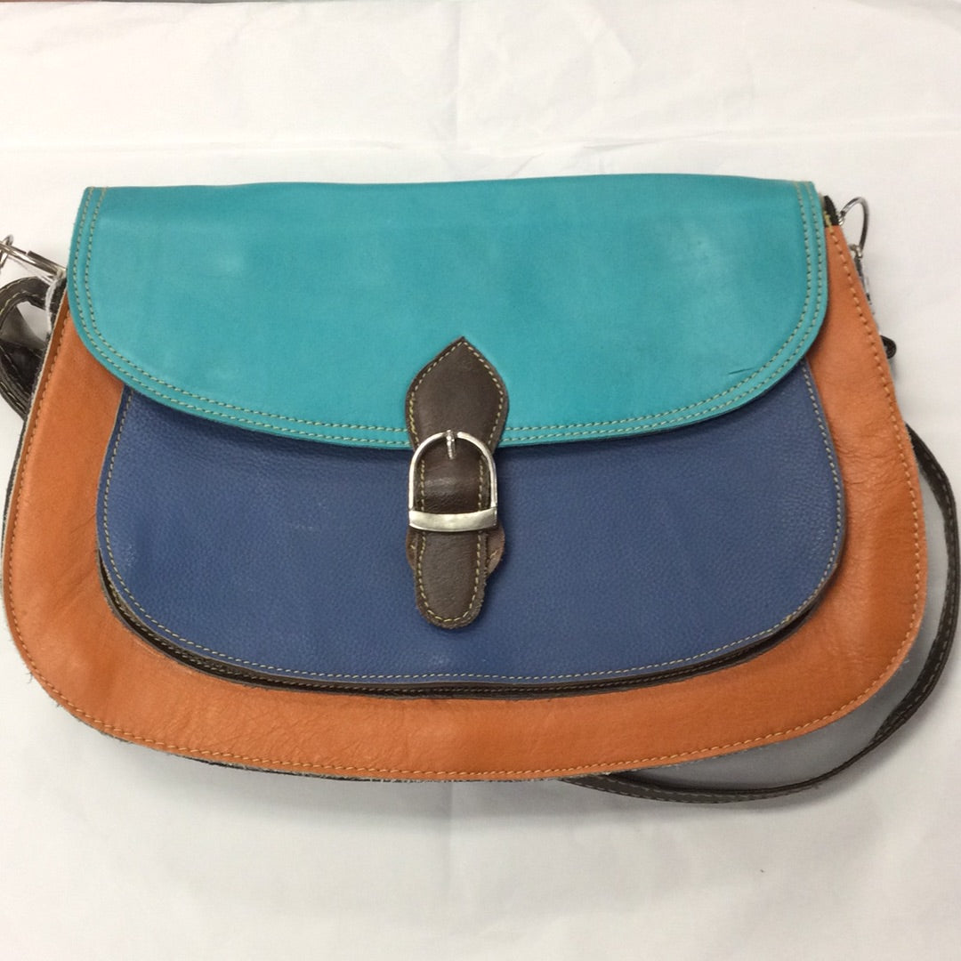 Big Oval Flap Bag Multicolour