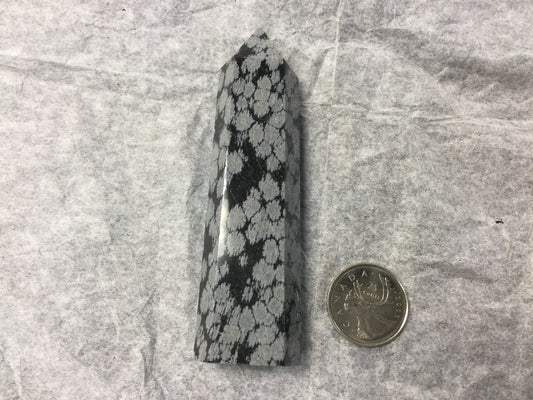 Snowflake Obsidian Point