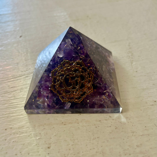 Amethyst Orgonite with OM Symbol