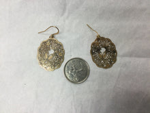 Load image into Gallery viewer, Lavishy earrings, oval shaped with butterflies
