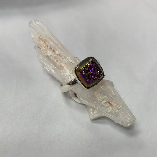 Titanium Druzzy Ring Size 6