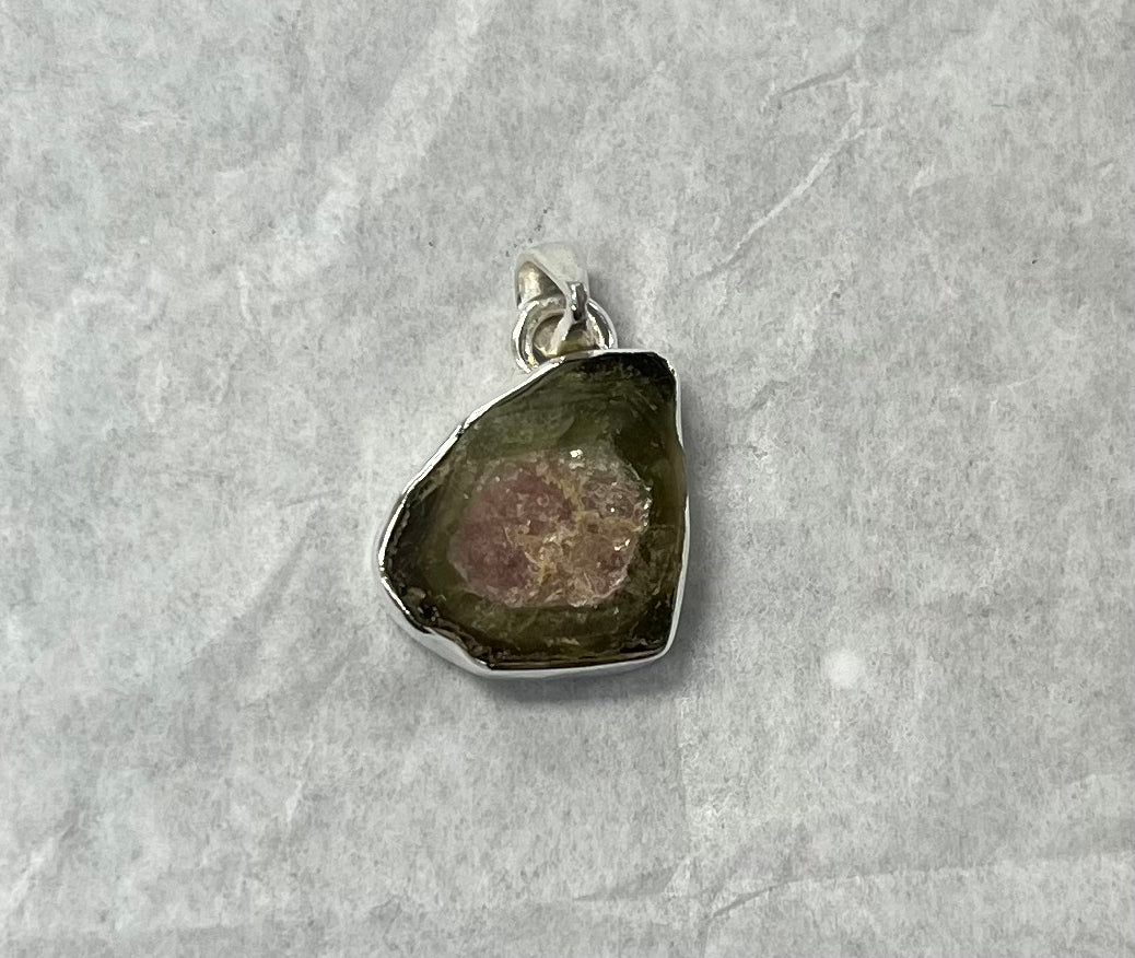 Watermelon Tourmaline Pendant