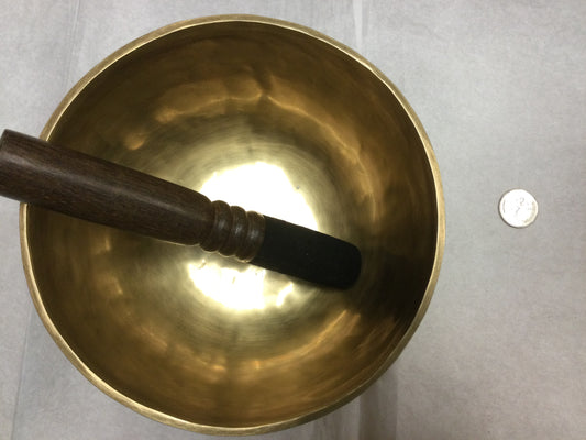 Handcrafted singing bowl with striker 7.5”