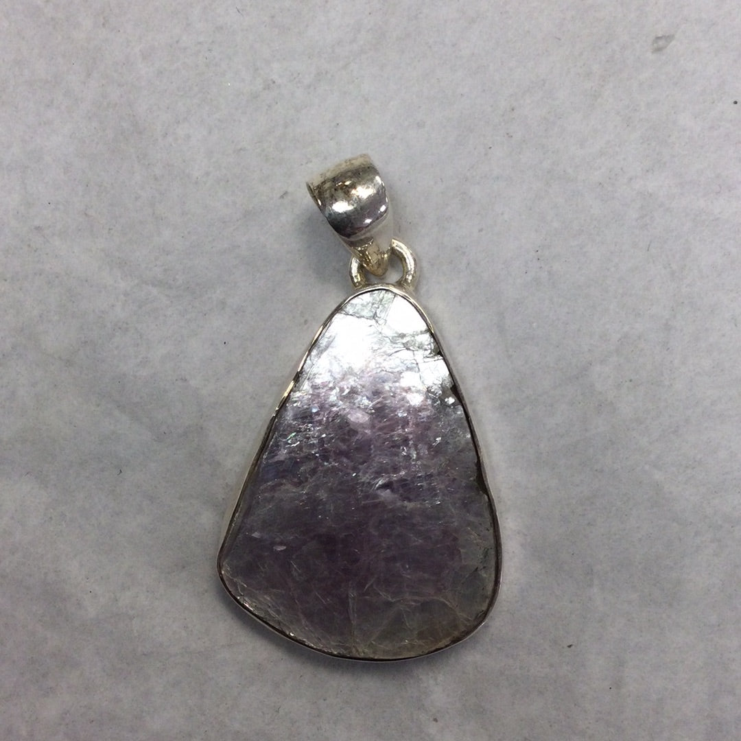 Lepidolite Raw Pendant