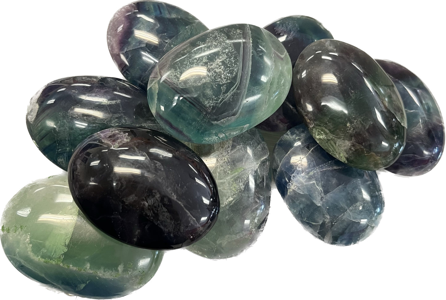 Large Fluorite Palm Stones