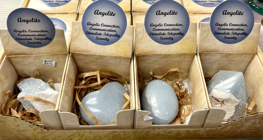 Angelite Assorted Shapes Box